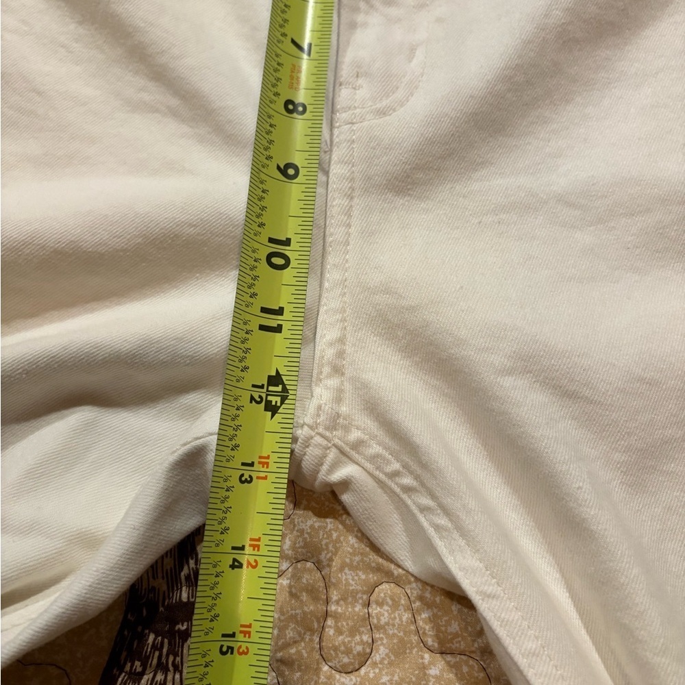 H&M HIGH RISE SLIM STRAIGHT ANKLE JEANS OFF WHITE size 10 NWOT - Picture 6 of 14